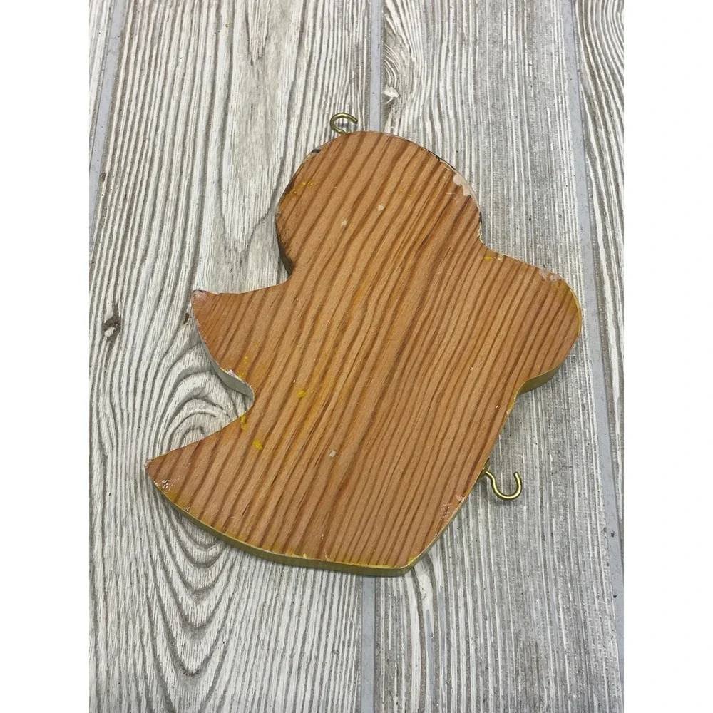 Vintage Hand Painted Wooden Angel Ornaments Set of 3 Folk Art Christmas Decor